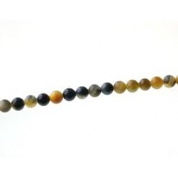 Round 6mm Gold and Blue tiger eyes x1 strand of 40cm
