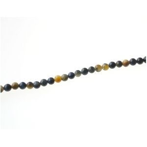 Ronde 4.5mm Oeil de tigre Gold and Blue x1 fil de 40cm
