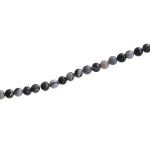 Ronde 4mm Jaspe Meshwork x1 fil de 40cm