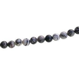 Ronde 6mm Jaspe Meshwork x1 fil de 40cm