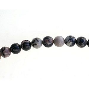 Ronde 8mm Jaspe Meshwork x1 fil de 40cm