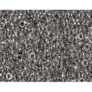 Spacer Miyuki 3mm 194 Palladium Plated, les 3g.