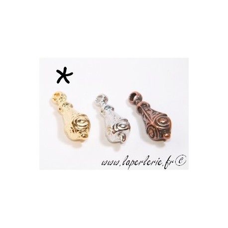 Breloque goutte 15mm DORÉ  - 1