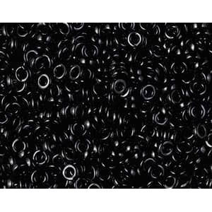 Spacer Miyuki 3mm 401 Opaque Black, les 5g.