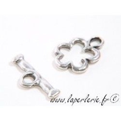 Flower toggle 16mm SILVER COLOR