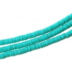 Heishi Beads 6x1mm TURQUOISE x1 wire of 40cm