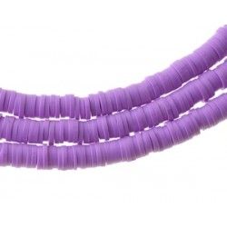 Heishi Beads 6x1mm LILAC x1 wire of 45cm