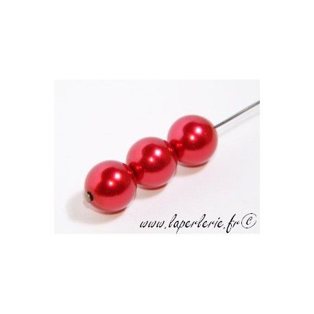 Ronde nacrée 10mm RUBY x10  - 1