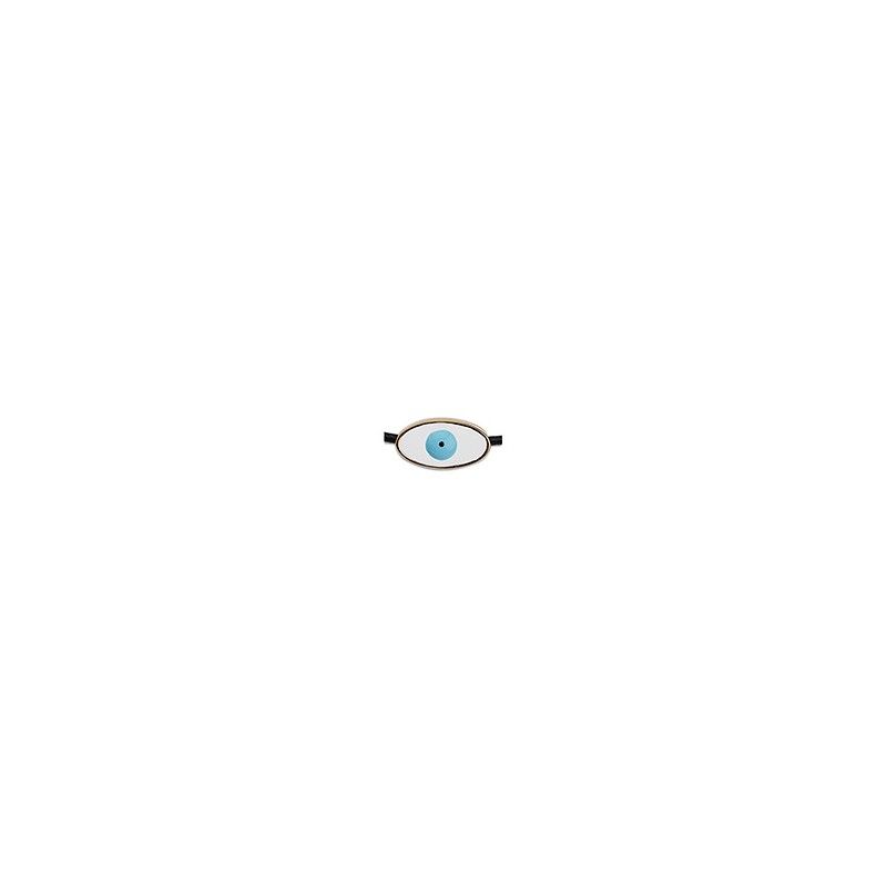 Perle ovale forme œil 12.2x6.5mm x1  - 1