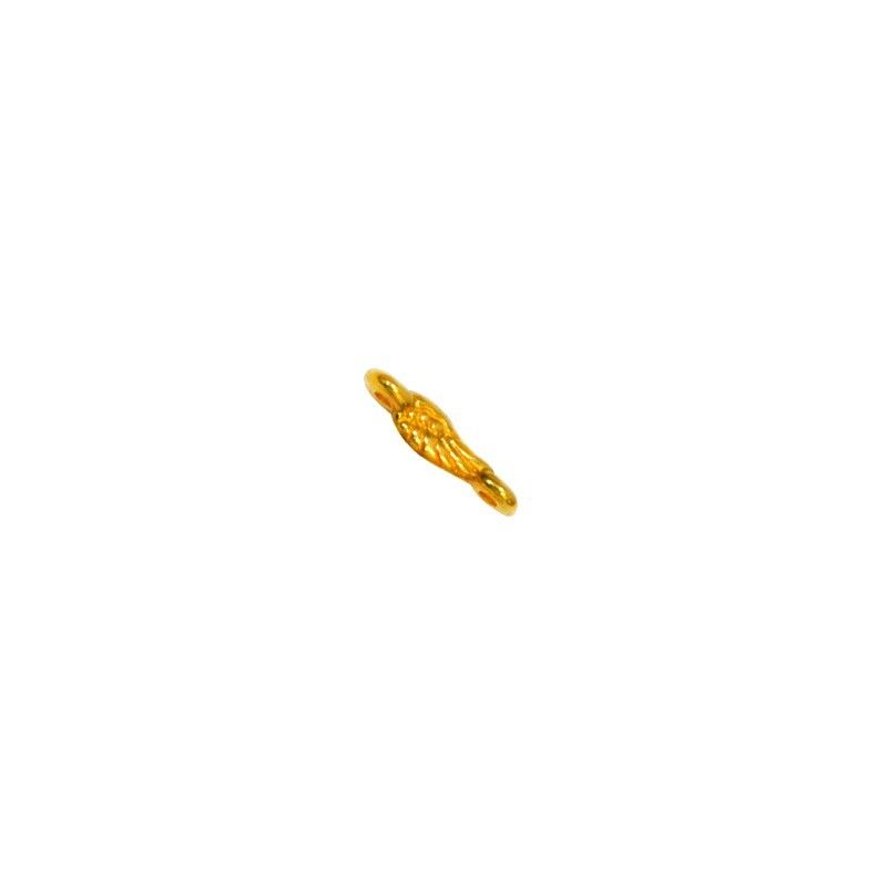 Intercalaire aile d'ange en zamak doré à l'or fin 8x2mm x1