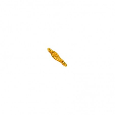 Intercalaire aile d'ange en zamak doré à l'or fin 8x2mm x1