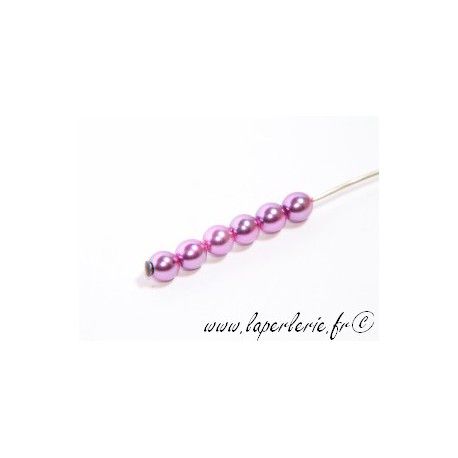 Ronde nacrée 4mm VIOLET x30  - 1