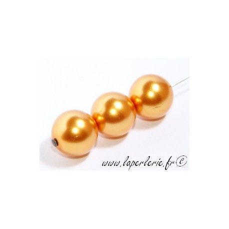 Ronde nacrée 12mm TOPAZ x10  - 1