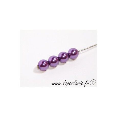 Ronde nacrée 6mm AMETHYST x20  - 1