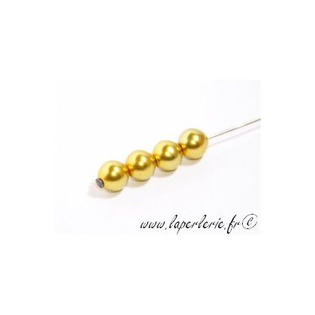 Ronde nacrée 6mm LIME x20  - 1