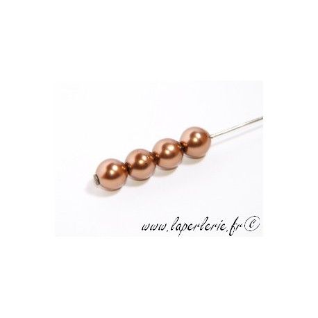 Ronde nacrée 6mm SMOKED TOPAZ x20  - 1