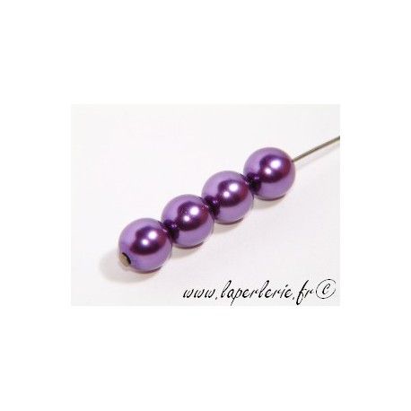 Ronde nacrée 8mm AMETHYST x10  - 1