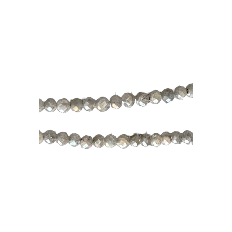Ronde 2.5mm facettée labradorite fil de 40cm x1  - 1