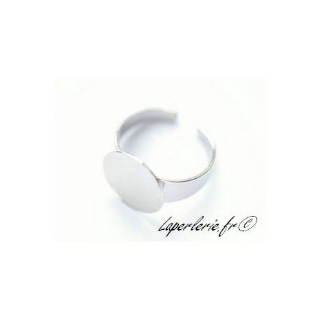 Support de bague avec plateau 15mm ARGENTÉ  - 1