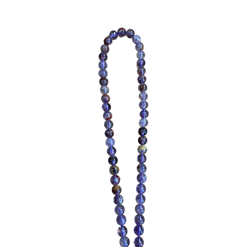 Ronde amétrine purple phantom quartz fil de 40cm | 2 tailles disponibles x1  - 3