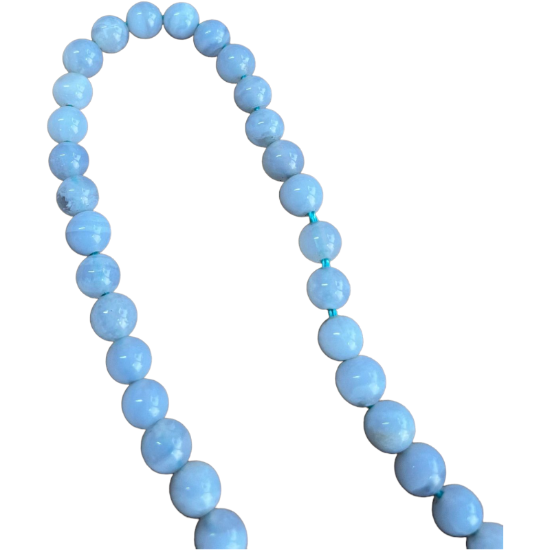 Ronde calcédoine fil de 40cm | 3 tailles disponibles x1  - 2