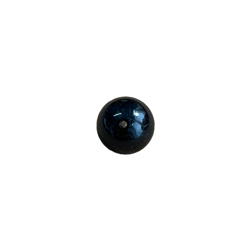 Perle ronde 10mm tourmaline noire x1  - 1