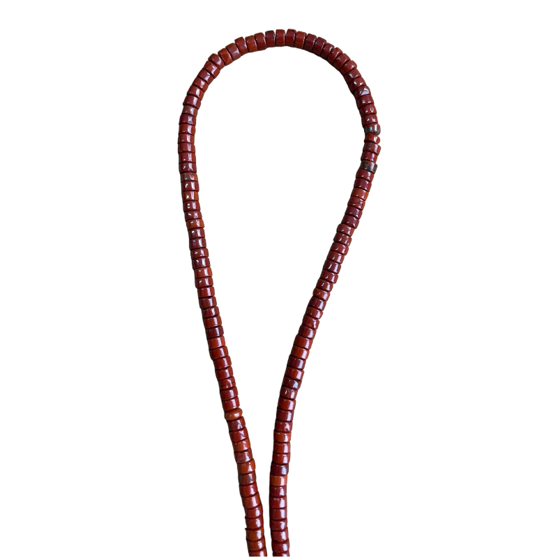 Rondelle Heishi 4mm jaspe rouge fil de 40cm x1  - 1
