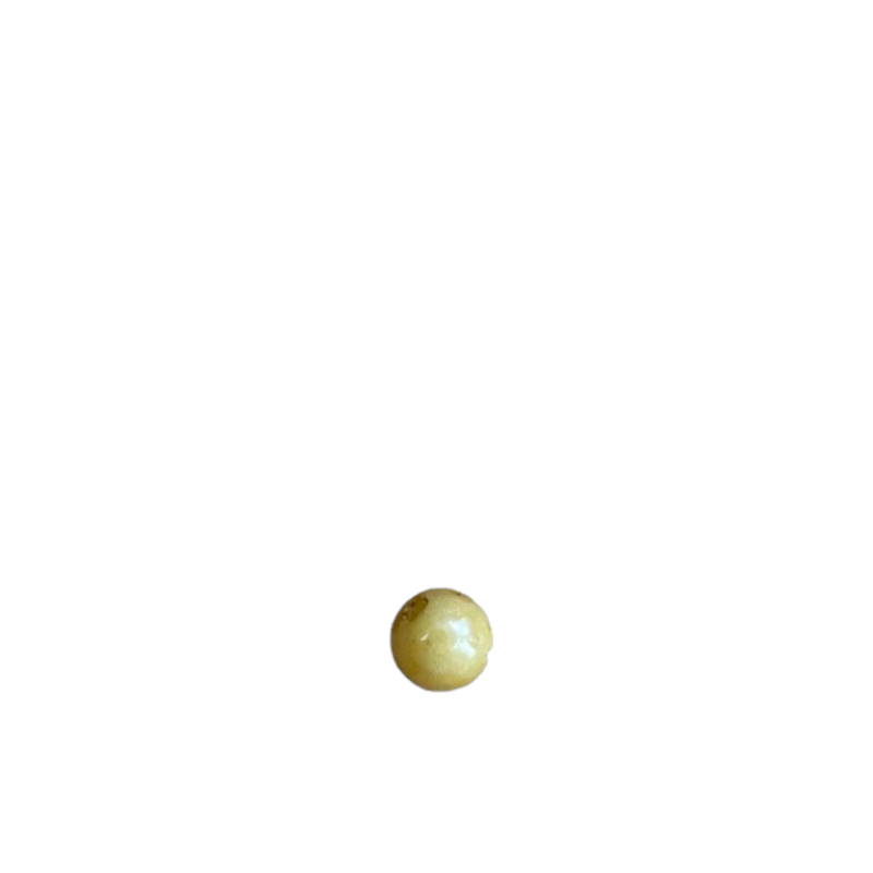 Perle ronde agate jaune miel | 4 tailles disponibles x1  - 4