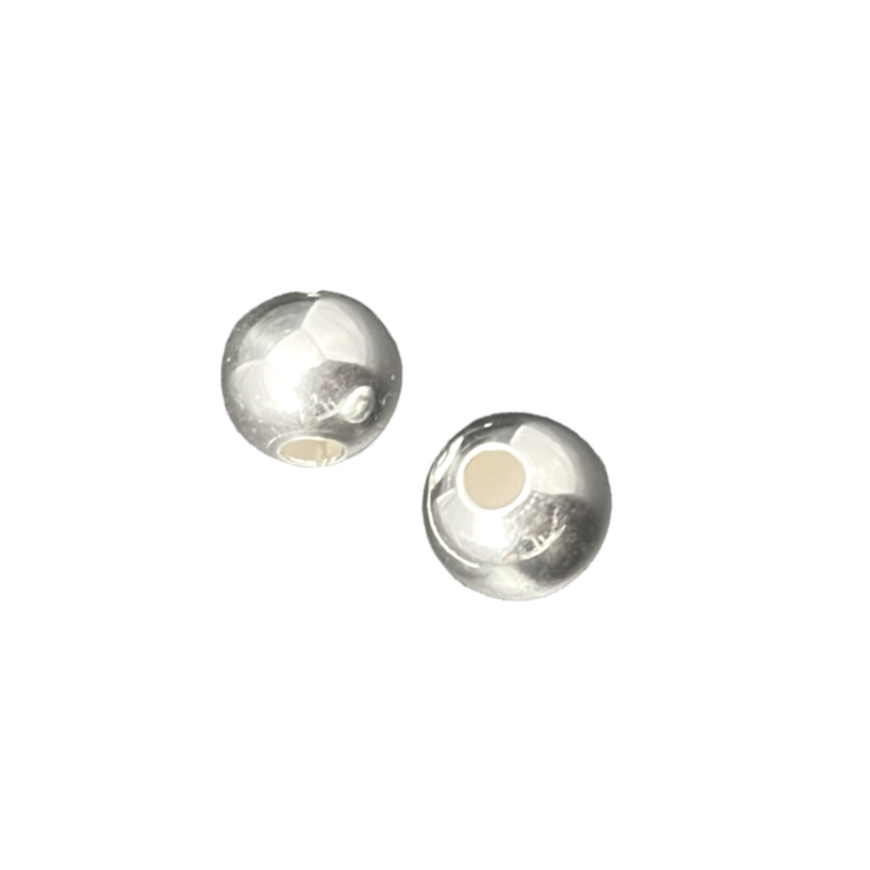 Perles rondes 10mm Argent 925 x1  - 1