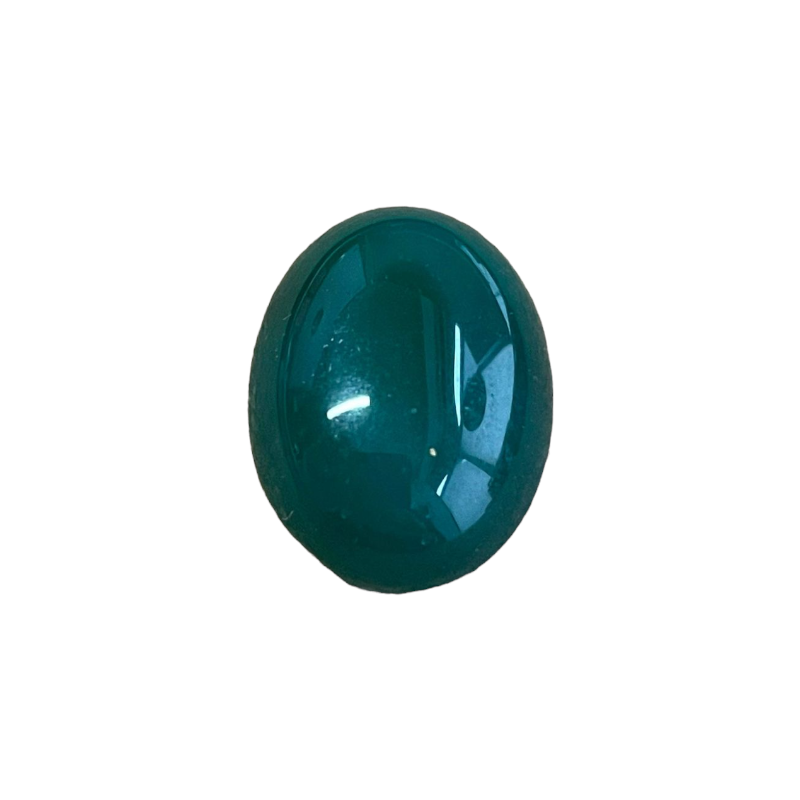 Cabochon 20x15 agate verte x1  - 1