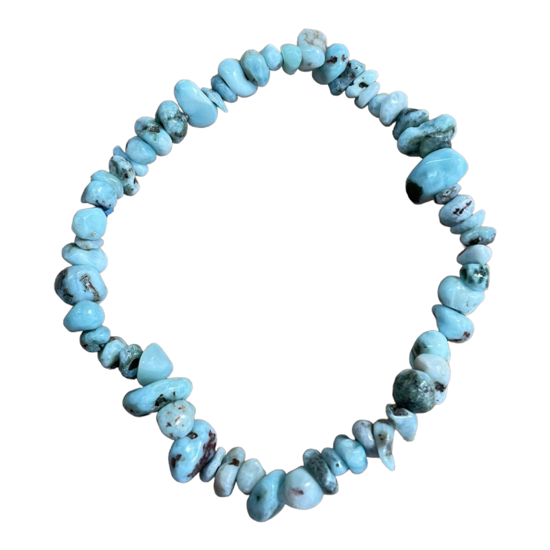 Bracelet chips Larimar x1  - 1