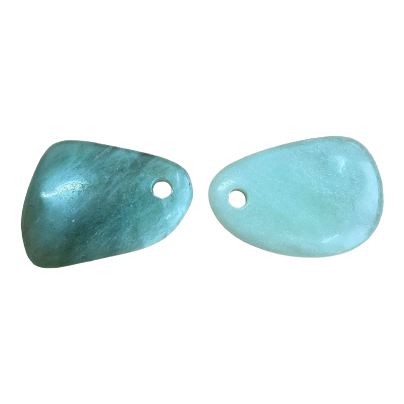 Pendentif goutte en serpentine | grand modèle x1  - 1