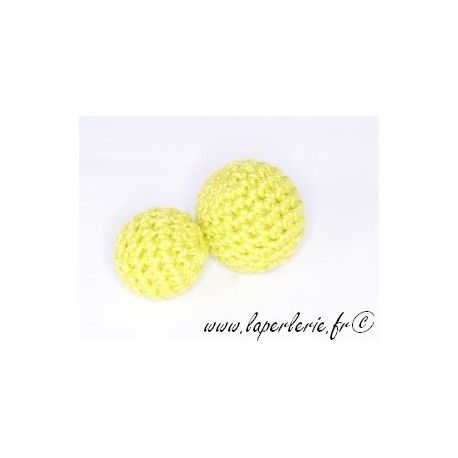 Perle crochet 25mm VERT ANIS x6  - 1