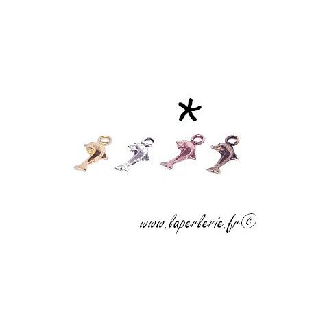 Breloque dauphin 20mm CUIVRE VIEILLI  - 1