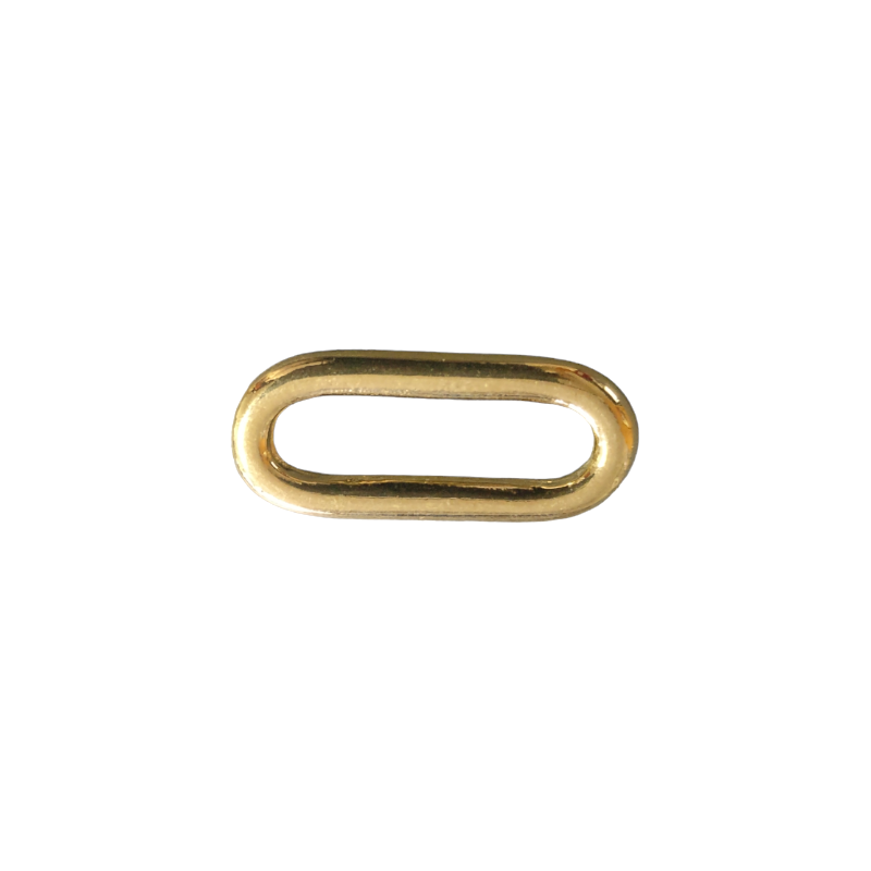 Intercalaire maille rectangle doré à l'or fin 24K - 23x10mm x1  - 1