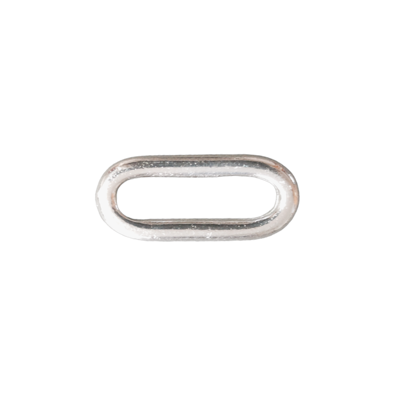 Intercalaire maille rectangle finition argent 925, 10 microns - 23x10mm x1  - 1