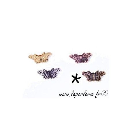Breloque papillon 22x14mm LAITON VIEILLI  - 1