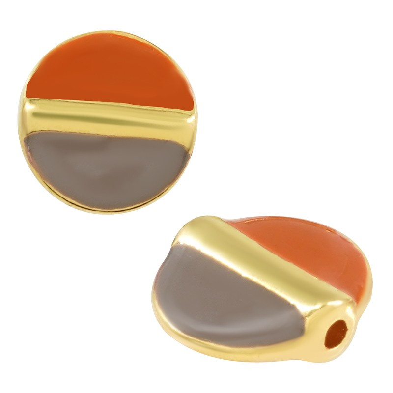 Connecteur rond en zamak émaillé 10mm x1  - 1