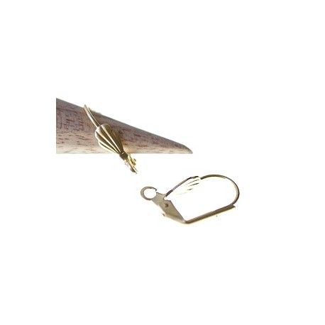 Dormeuse coquille DORÉ x2  - 1