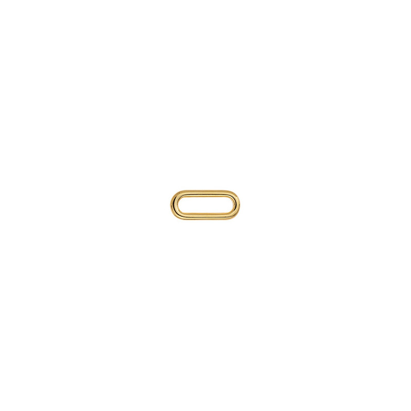 Intercalaire doré anneau ovale plat 20x8.5mm x1  - 1