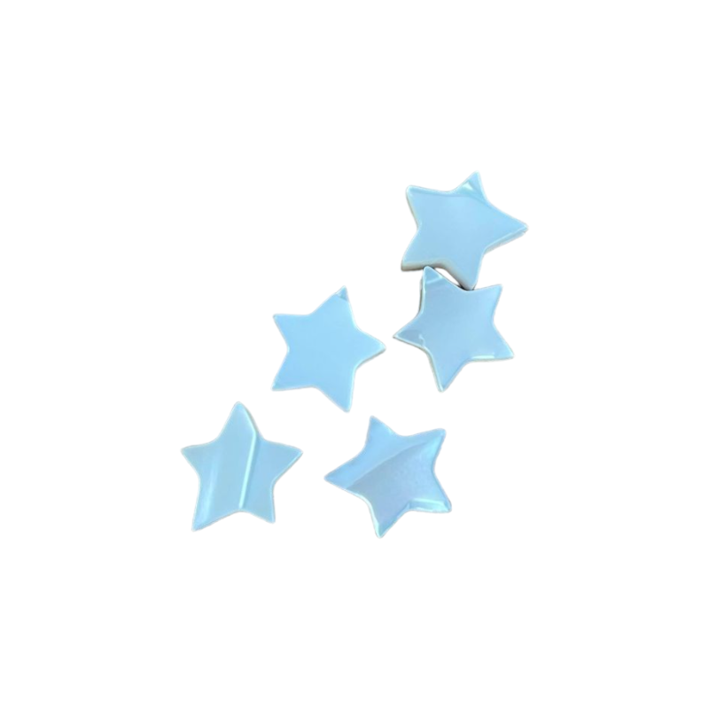 Nacre blanche étoile 9.5mm ép.3mm x1