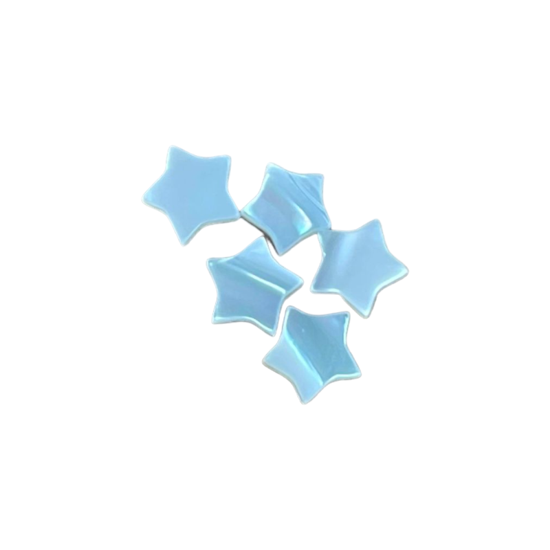 Nacre blanche étoile 8mm ép.3mm x1