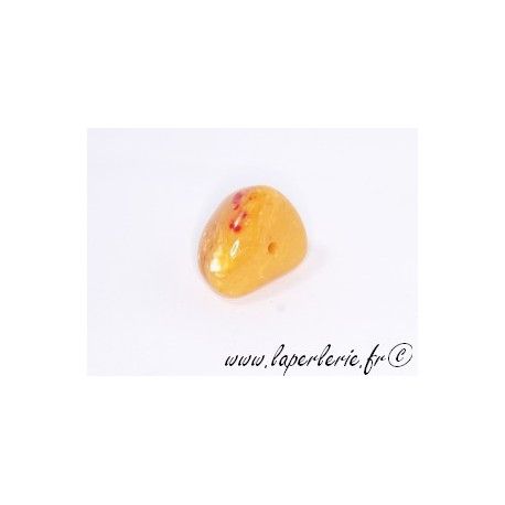 Cailloux 25x18mm AMBRE JAUNE  - 1