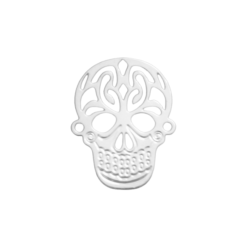 Intercalaire Calavera finition A925, 10 microns - 19.6x15MM x1
