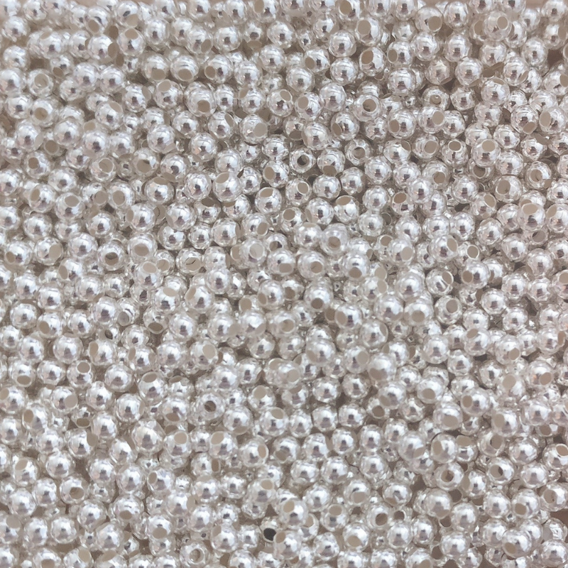 Perles rondes 2mm Argent 925 x10