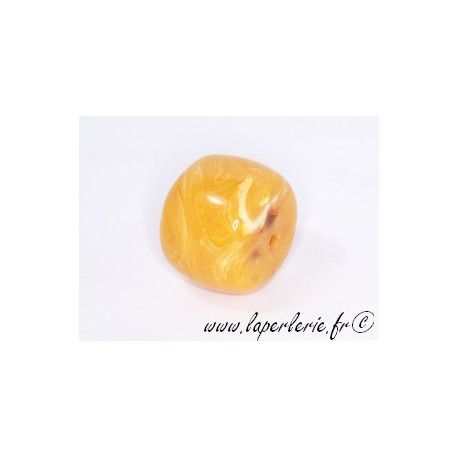 Cylindre 25X22mm AMBRE JAUNE  - 1