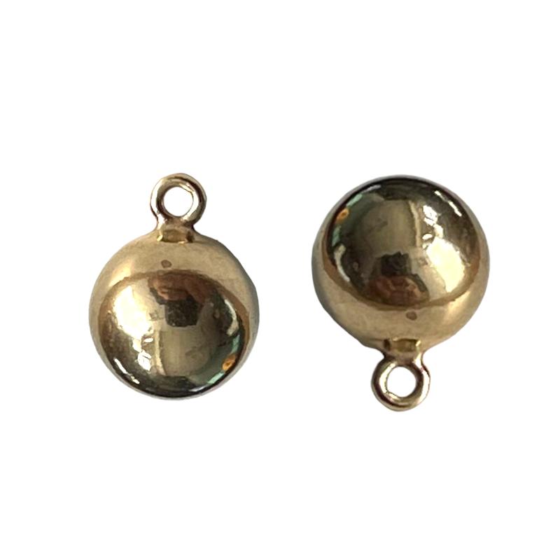 Breloque boule avec anneau fixe en Gold Filled 6mm x1