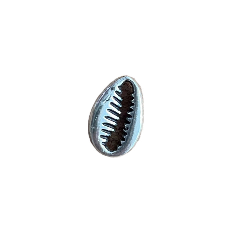 Breloque 10.5x7mm coquillage cauri Argent 925 x1