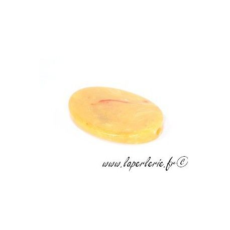 Ovale 45X33mm AMBRE JAUNE  - 1