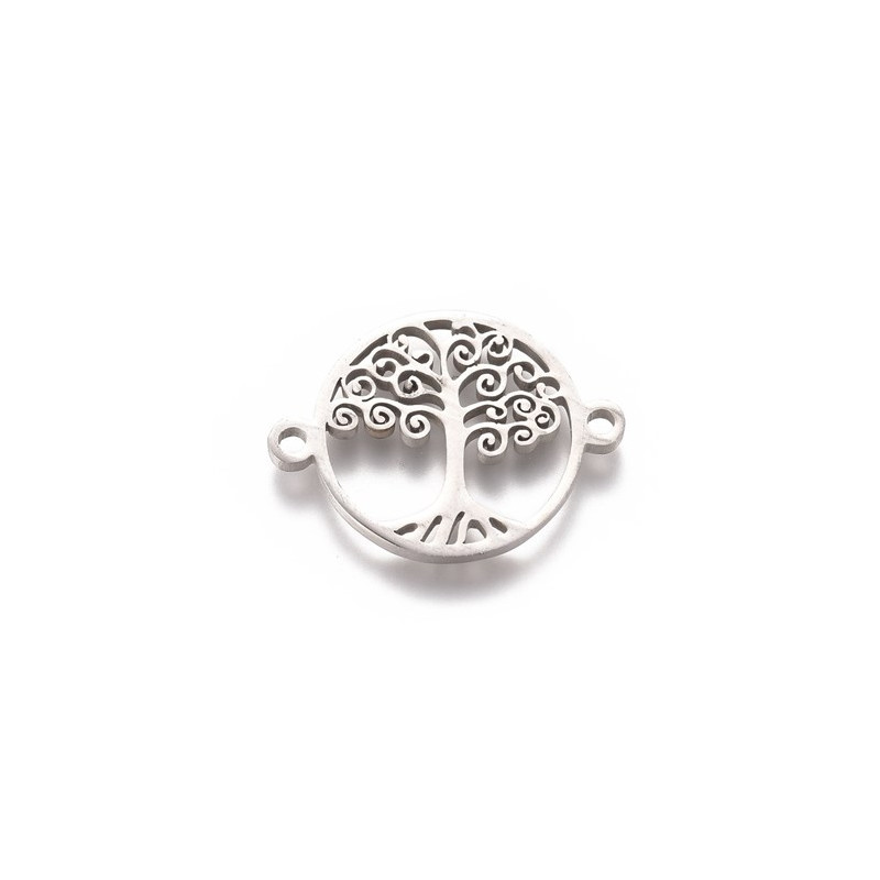 Intercalaire arbre de vie en acier inoxydable 16x21mm x1